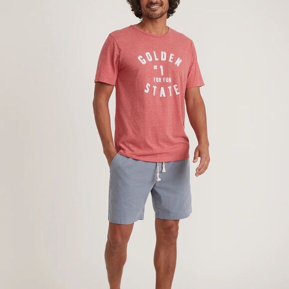 Marine Layer Signature Crew Graphic Tee in Faded Apple Size Small NWOT - Picture 1 of 6